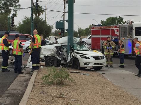 According to the Yuma County Sheriff's Office (YCSO), deputies are at the scene of a two-vehicle crash in the area of E. 48th St. and S. Ave 14E.